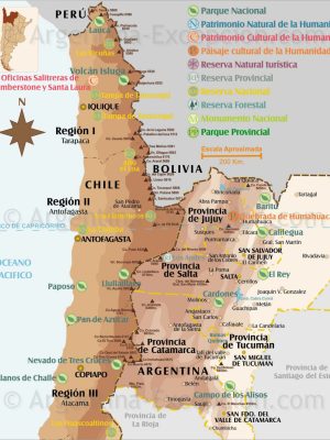 Parcs et reserves Nord-Ouest et Chili