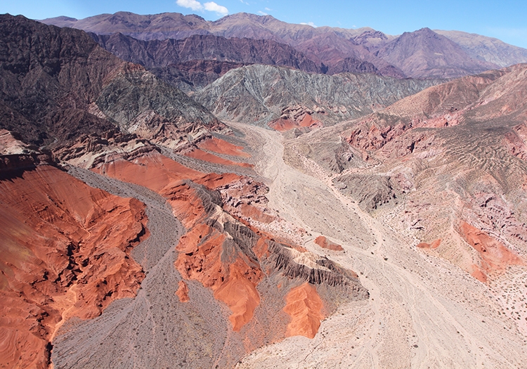 Las Canchas vu du ciel Las Canchas vu du ciel