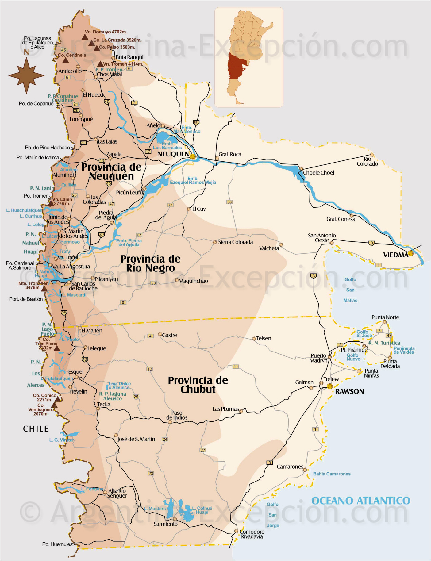 carte-patagonie-nord